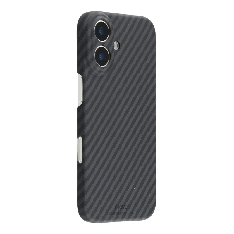 X-LEVEL Para iPhone 17 Capa Magnética Textura de Fibra de Carbono Capa de Telefone Rígida Ultra-Fina de PC