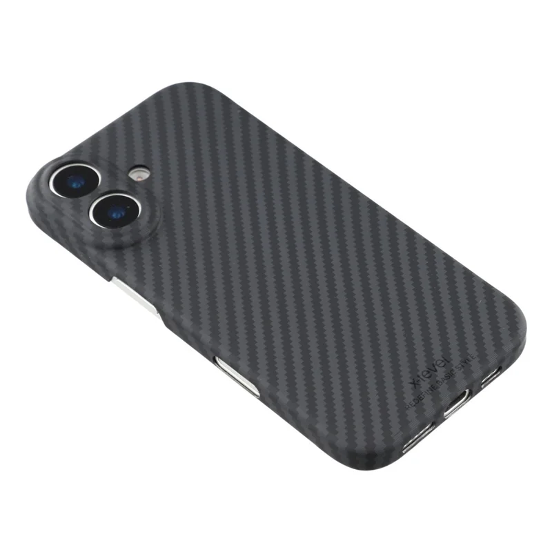 X-LEVEL Para iPhone 17 Capa Magnética Textura de Fibra de Carbono Capa de Telefone Rígida Ultra-Fina de PC