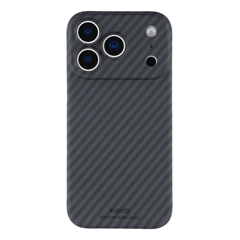 X-LEVEL For iPhone 17 Pro Max Magnetic Case Carbon Fiber Texture Ultra-Thin PC Hard Phone Cover