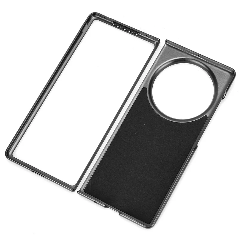 For vivo X Fold5 5G Case Carbon Fiber Texture Shockproof PU + PC Phone Cover - Black