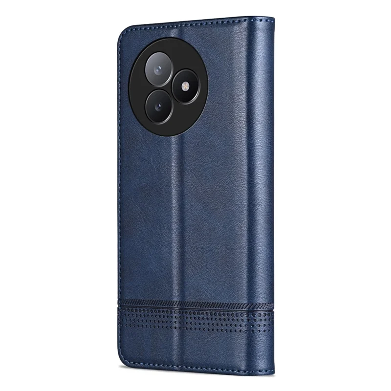 AZNS Pour Xiaomi Redmi K80 Ultra 5G Étui en Cuir de Vachette Portefeuille - Bleu