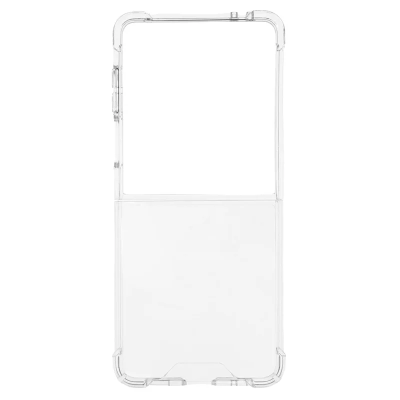 Cover posteriore trasparente antiurto TPU + Acrilico da 1,5 mm per Samsung Galaxy Z Flip7 5G