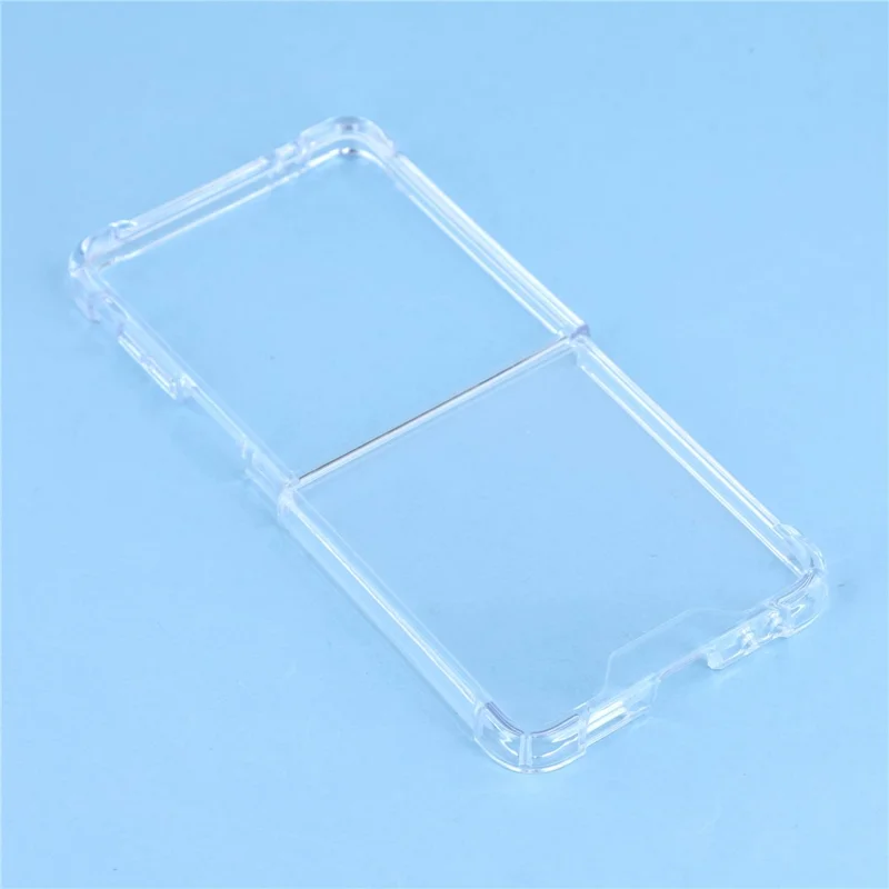 Cover posteriore trasparente antiurto TPU + Acrilico da 1,5 mm per Samsung Galaxy Z Flip7 5G