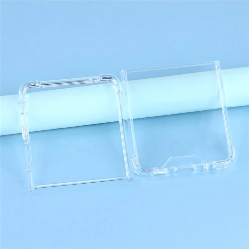 Cover posteriore trasparente antiurto TPU + Acrilico da 1,5 mm per Samsung Galaxy Z Flip7 5G