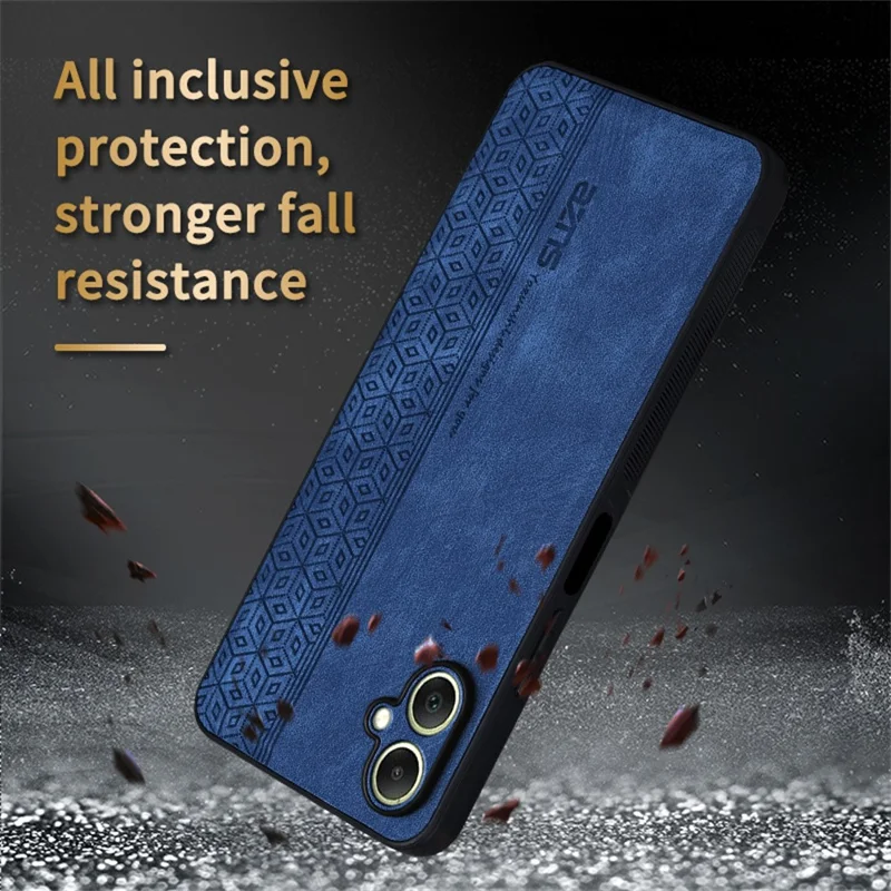 AZNS Pour étui Samsung Galaxy A07 4G Coque de protection en cuir PU recouvert de TPU - Marron