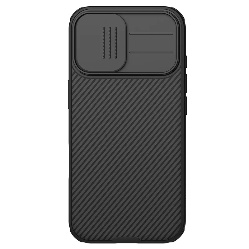 NILLKIN Camshield Pro Série pour Étui iPhone 17 PC + TPU Couvercle Coulissant de Caméra Housse de Téléphone - Noir