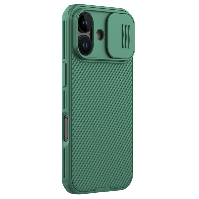 NILLKIN Camshield Pro Series for iPhone 17 Case PC + TPU Slide Camera Lid Phone Cover - Green