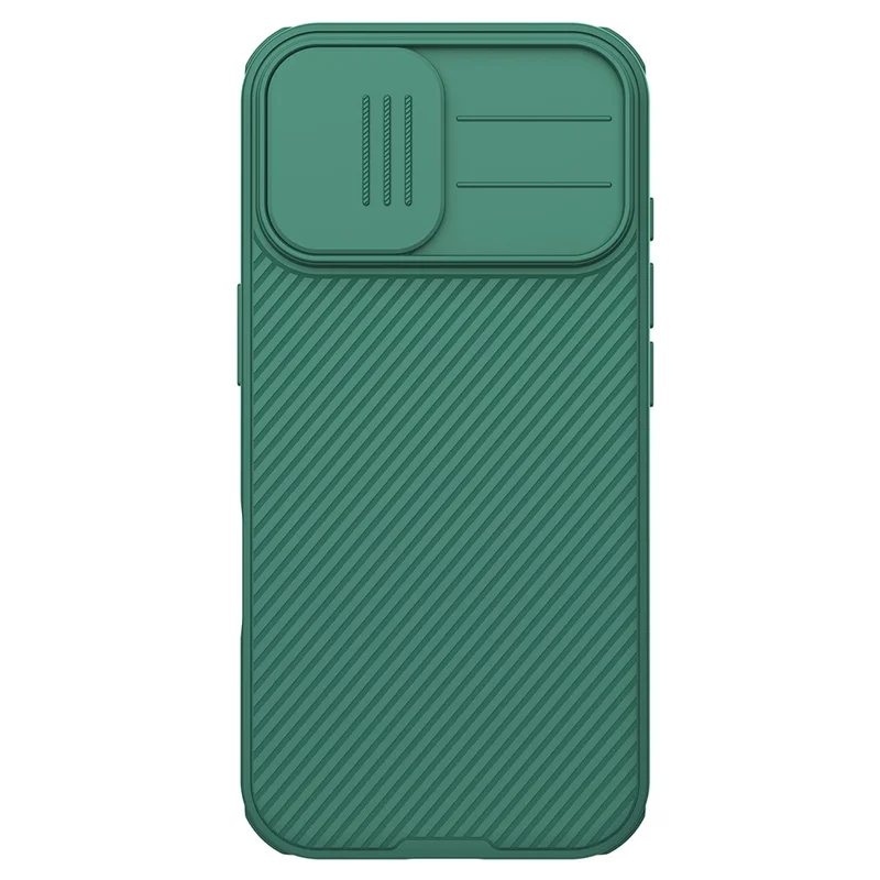 NILLKIN Camshield Pro Series for iPhone 17 Case PC + TPU Slide Camera Lid Phone Cover - Green