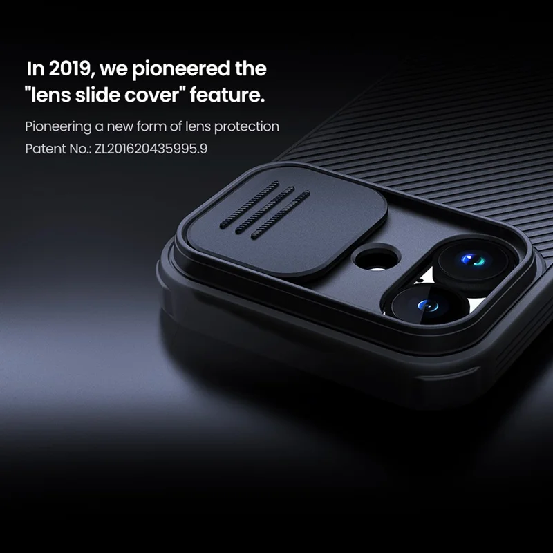 NILLKIN Camshield Pro Series for iPhone 17 Case PC + TPU Slide Camera Lid Phone Cover - Green