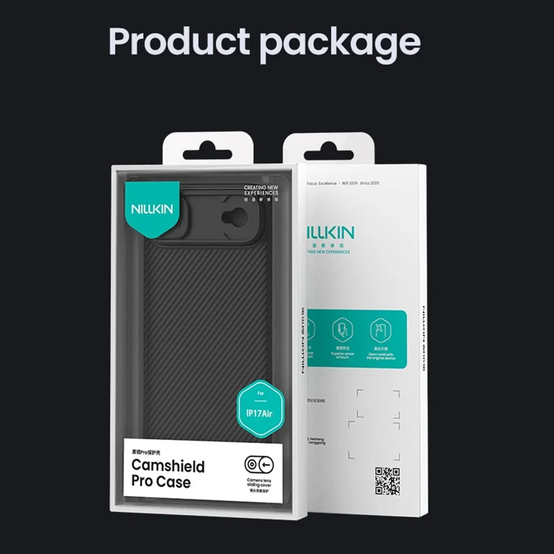 Funda NILLKIN Camshield Pro para iPhone 17 Air con tapa deslizante de cámara, carcasa de PC + TPU
