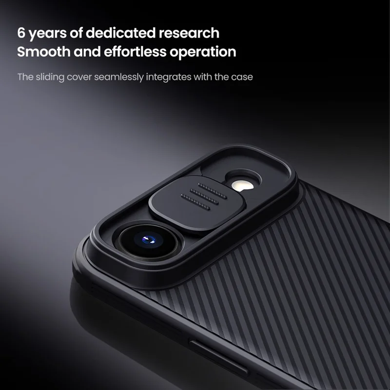 Funda NILLKIN Camshield Pro para iPhone 17 Air con tapa deslizante de cámara, carcasa de PC + TPU
