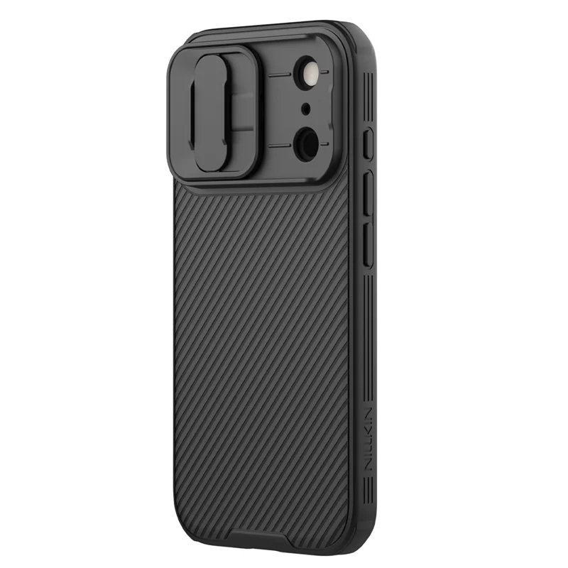 NILLKIN Camshield Pro Series for iPhone 17 Pro Case PC + TPU Slide Camera Lid Phone Cover - Black