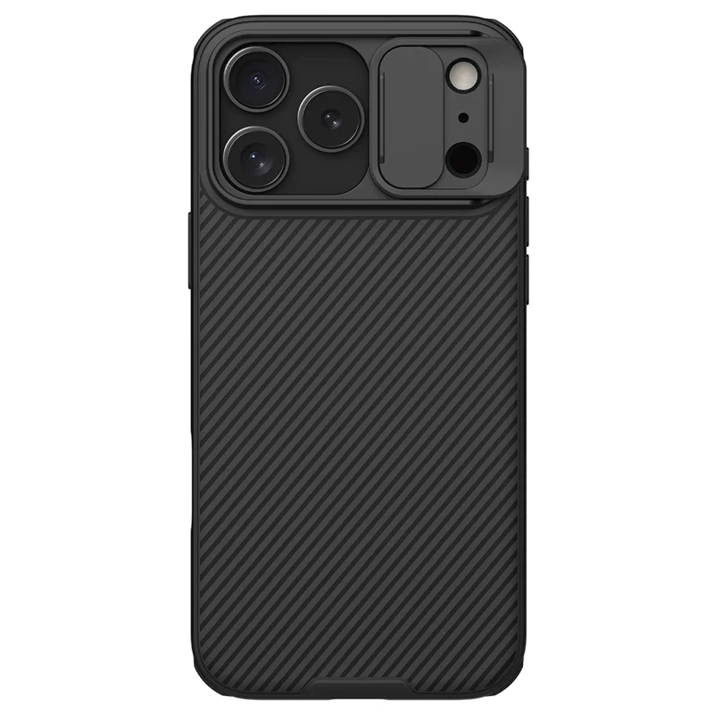 NILLKIN Camshield Pro Series for iPhone 17 Pro Max Case PC + TPU Slide Camera Lid Phone Cover - Black