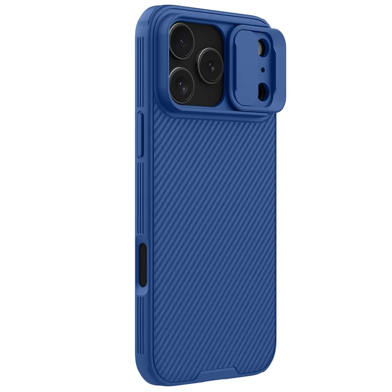NILLKIN Camshield Pro Series for iPhone 17 Pro Max Case PC + TPU Slide Camera Lid Phone Cover - Blue