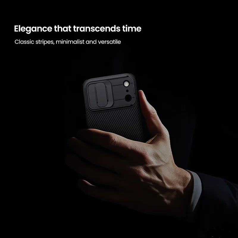 NILLKIN Camshield Pro Series for iPhone 17 Pro Max Case PC + TPU Slide Camera Lid Phone Cover - Blue