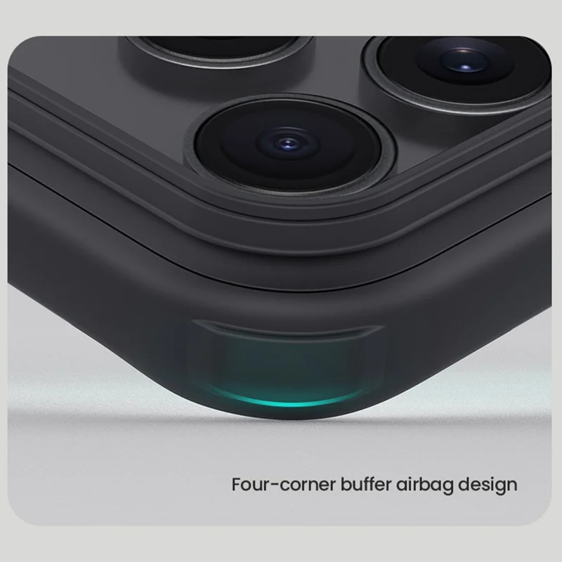Capa NILLKIN Frosted Shield Pro para iPhone 17 Pro Max - Capa de Telefone Fosca de PC + TPU - Preto