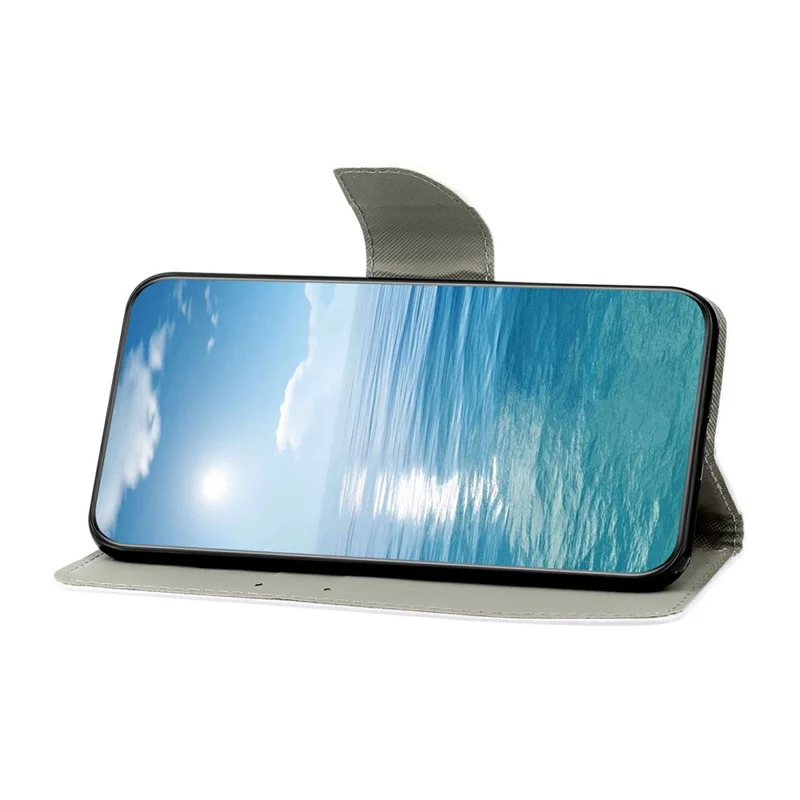 Étui de protection pour Honor X6c 4G / X6b 4G / X6a 4G / X5b / X5b Plus Impression de motif Housse de téléphone en cuir avec dragonne - Chrysanthème