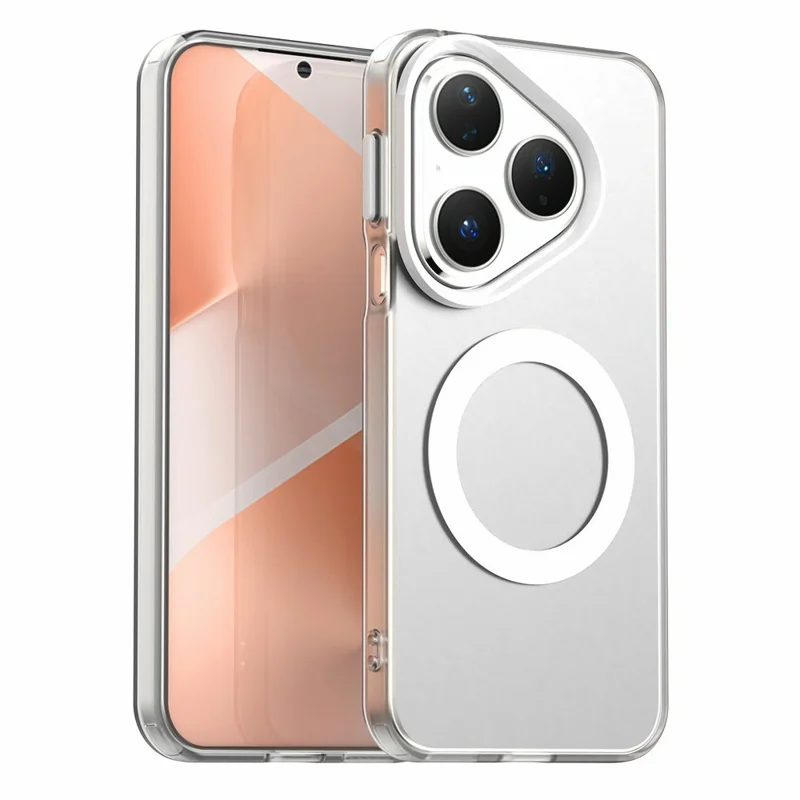 Capa para Huawei Pura 80 Compatível com MagSafe Antichoque Híbrida para Celular - Branca