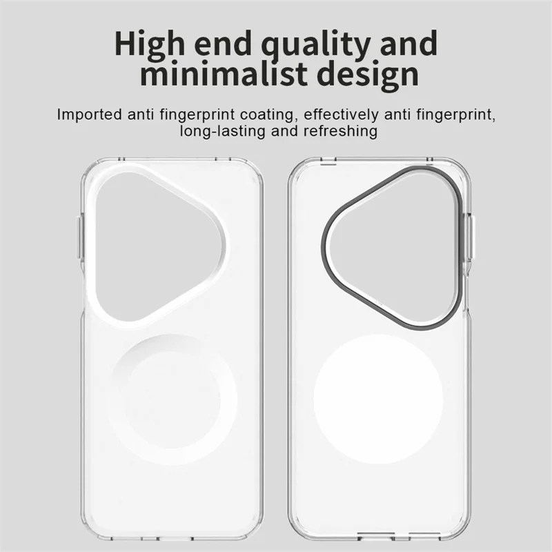 Pour Huawei Pura 80 Pro Étui Compatible avec MagSafe Antichoc Coque de téléphone hybride - Blanc
