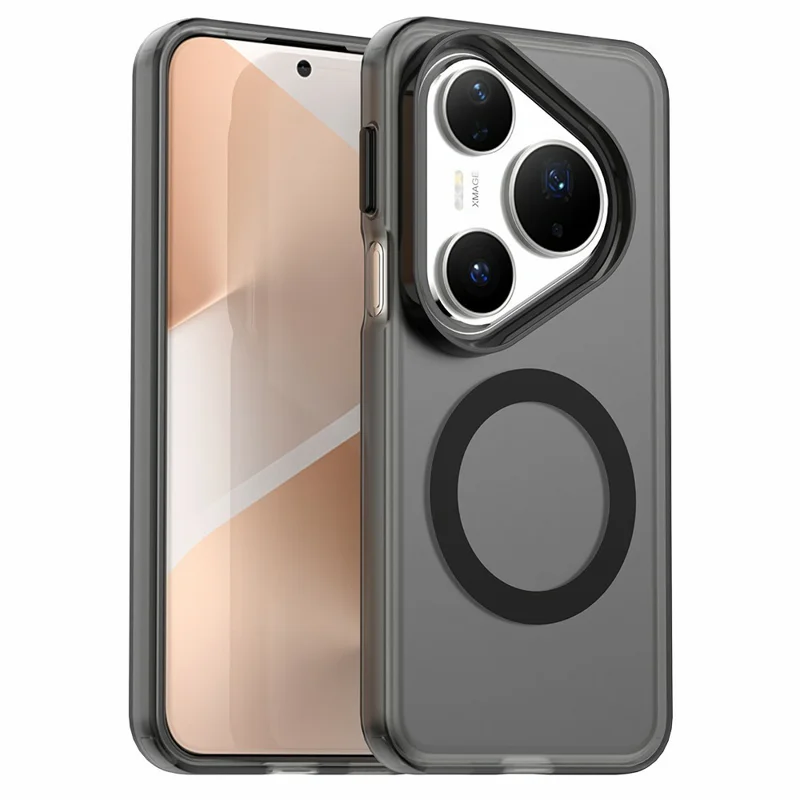 Funda para Huawei Pura 80 Pro Compatible con MagSafe Híbrida Antigolpes para Parte Trasera del Teléfono - Negro