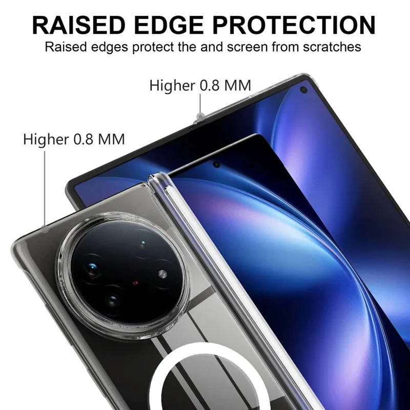 Cover per vivo X Fold5 5G Compatibile con MagSafe Protezione Cerniera Magnetica Cover Rigida per Telefono