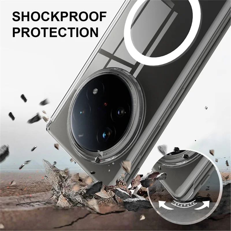 Cover per vivo X Fold5 5G Compatibile con MagSafe Protezione Cerniera Magnetica Cover Rigida per Telefono