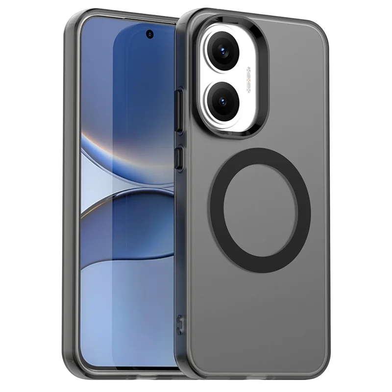 Für Xiaomi Redmi Turbo 4 Pro 5G / Poco F7 5G Hülle kompatibel mit MagSafe Stoßfeste Hybrid Handyrückseite - Schwarz