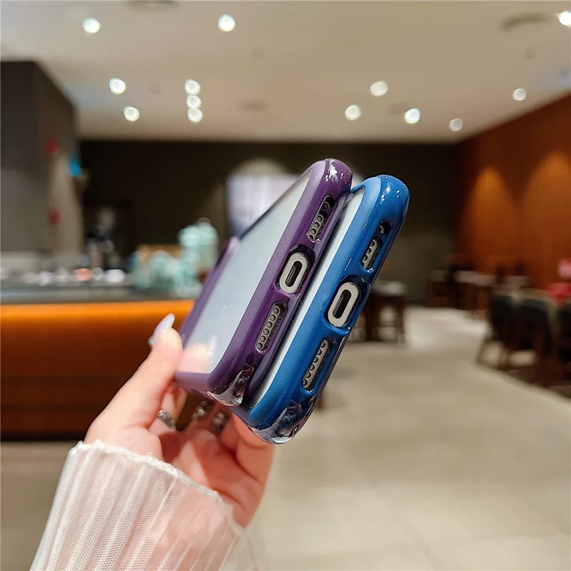 For iPhone 17 Pro Case TPU + PC Transparent Protective Phone Cover - Coffee