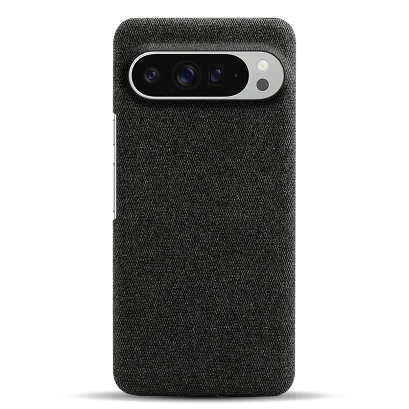 For Google Pixel 10 Pro XL Phone Case Cloth Texture Anti-Scratch Protective PC Back Cover - Black