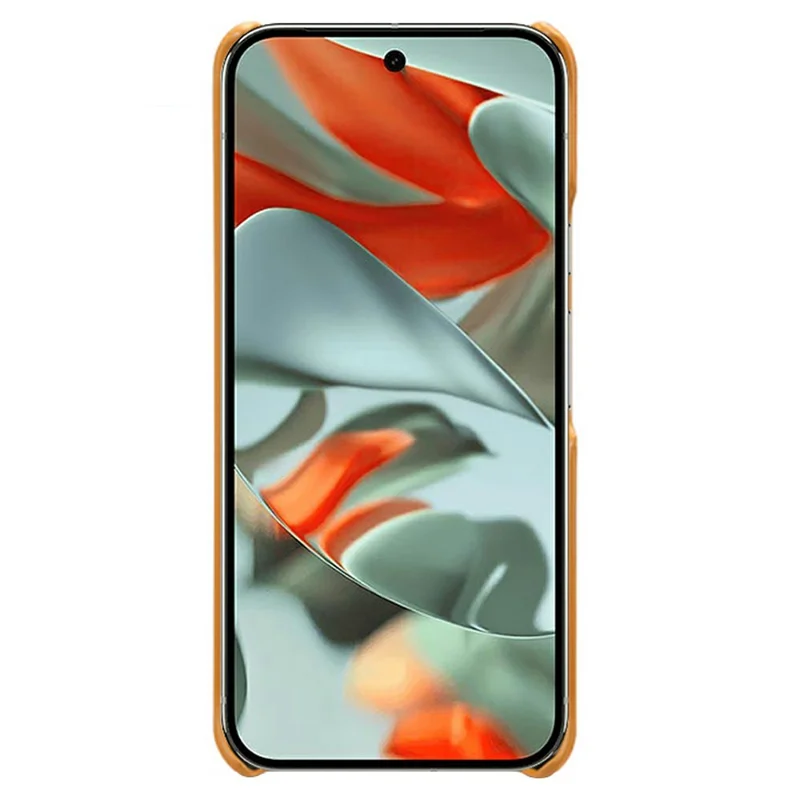 For Google Pixel 10 Pro XL Case Dual Card Slots PU Leather + Hard PC Phone Cover - Orange