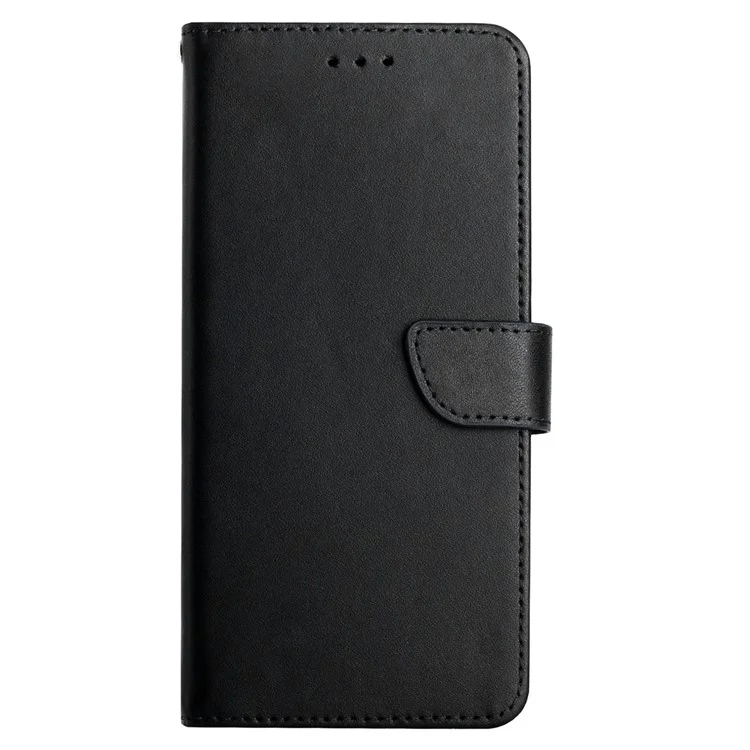 Pour OnePlus Nord N300 5G HT02 Nappa Textre Vélication Cuir Court - le Noir