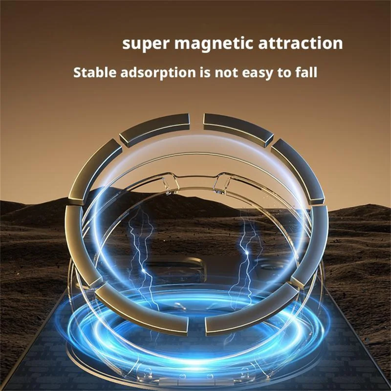 For iPhone 16 Pro Max Magnetic Case Borderless Textured PU + Metal Kickstand Phone Cover - Black