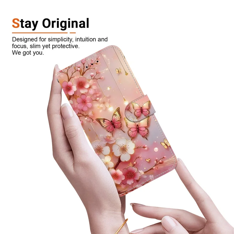 Чехол для Xiaomi 15 Pro из кожи с подставкой и бумажником, с рисунком в виде фонаря и бабочки, с ремешком на запястье