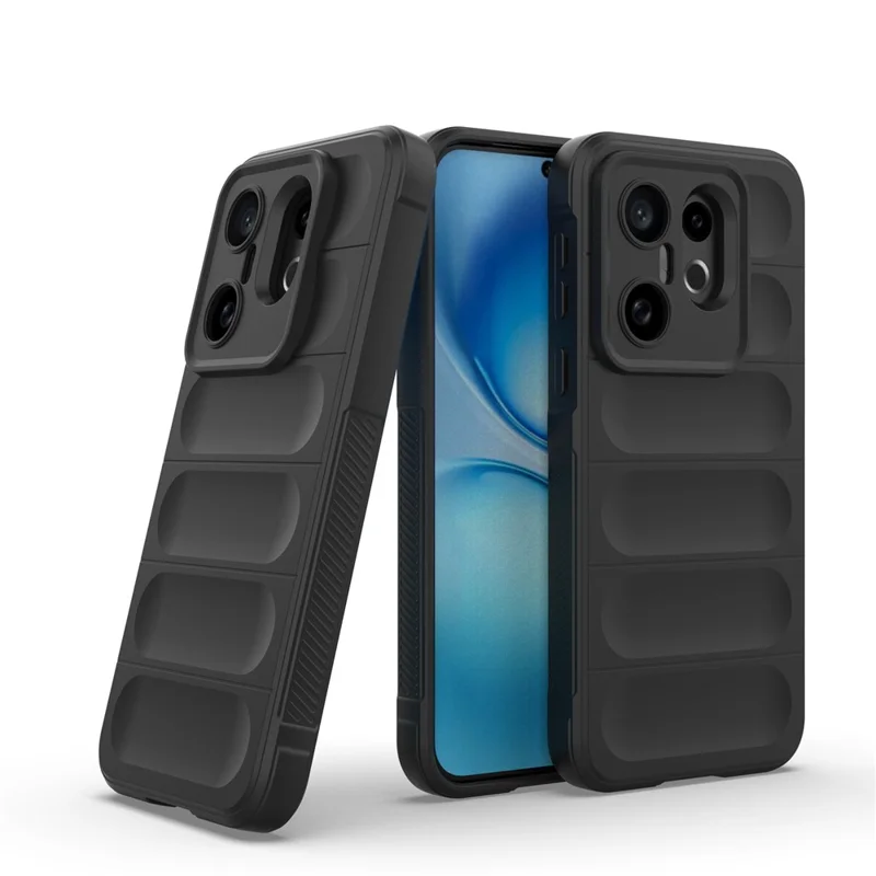 For vivo X200 FE 5G Case Anti-Drop Soft TPU Rugged Phone Back Cover - Black