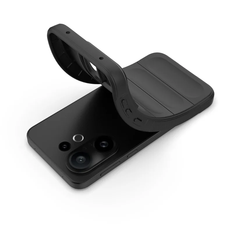 For vivo X200 FE 5G Case Anti-Drop Soft TPU Rugged Phone Back Cover - Black