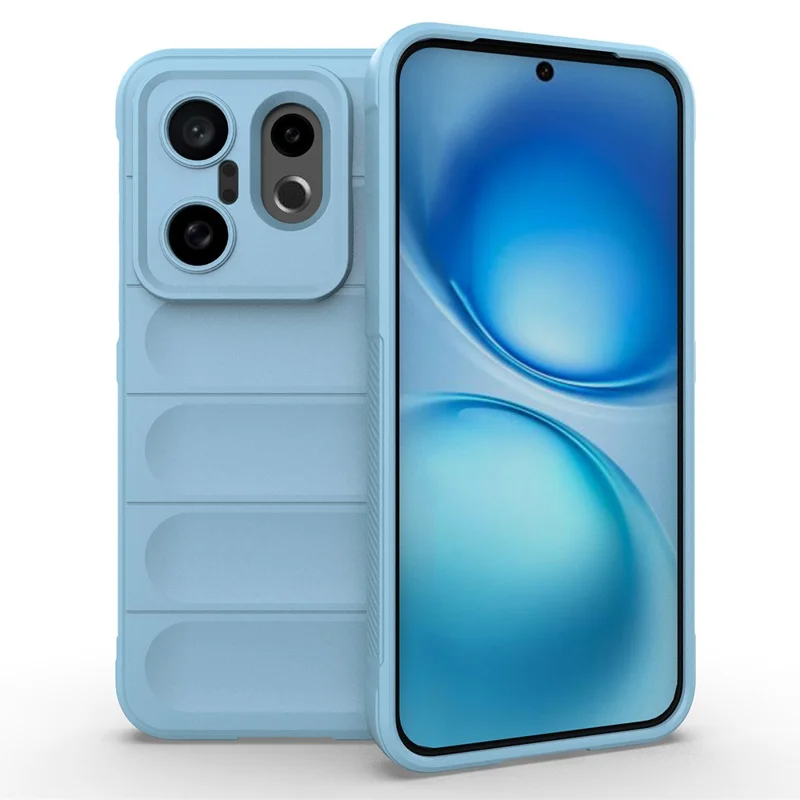 For vivo X200 FE 5G Case Anti-Drop Soft TPU Rugged Phone Back Cover - Baby Blue