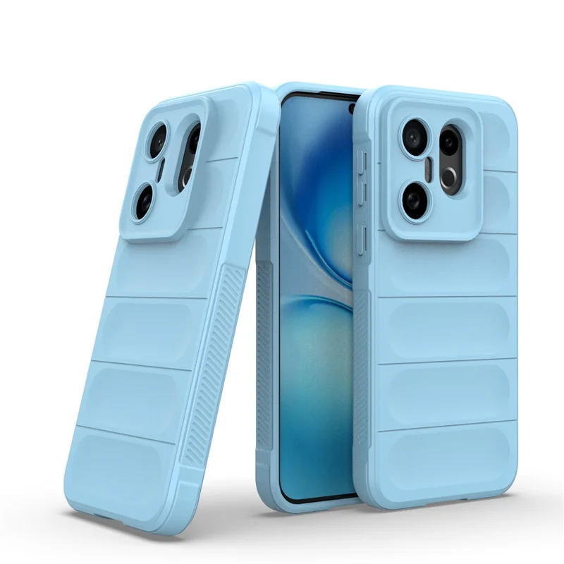 For vivo X200 FE 5G Case Anti-Drop Soft TPU Rugged Phone Back Cover - Baby Blue