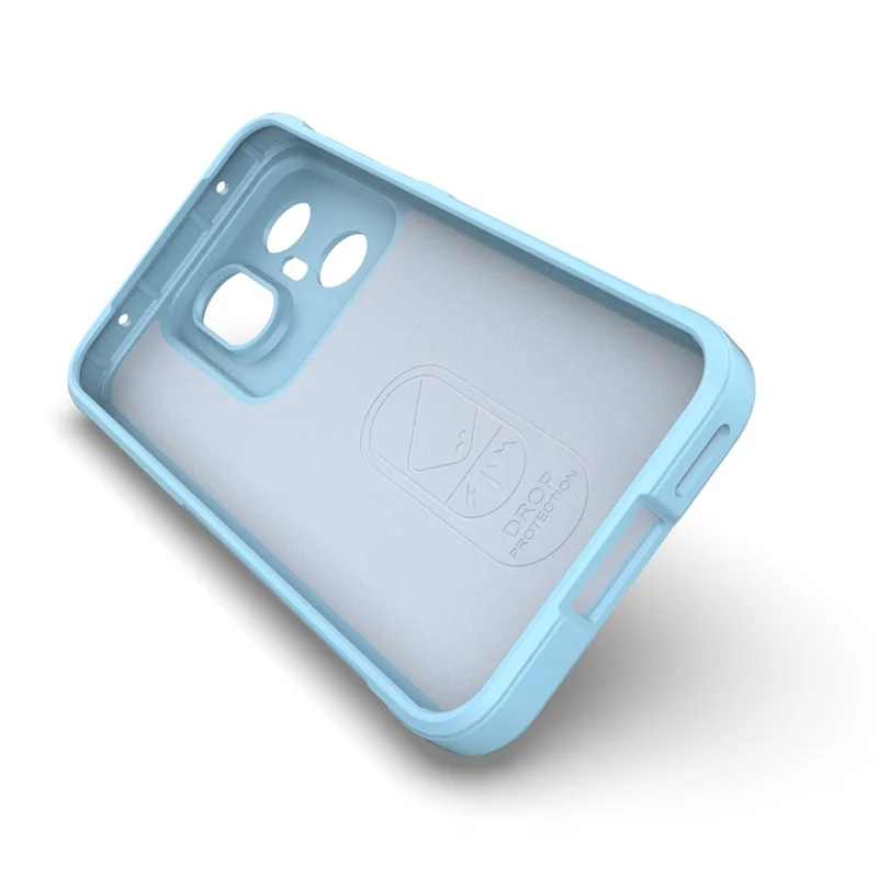 For vivo X200 FE 5G Case Anti-Drop Soft TPU Rugged Phone Back Cover - Baby Blue