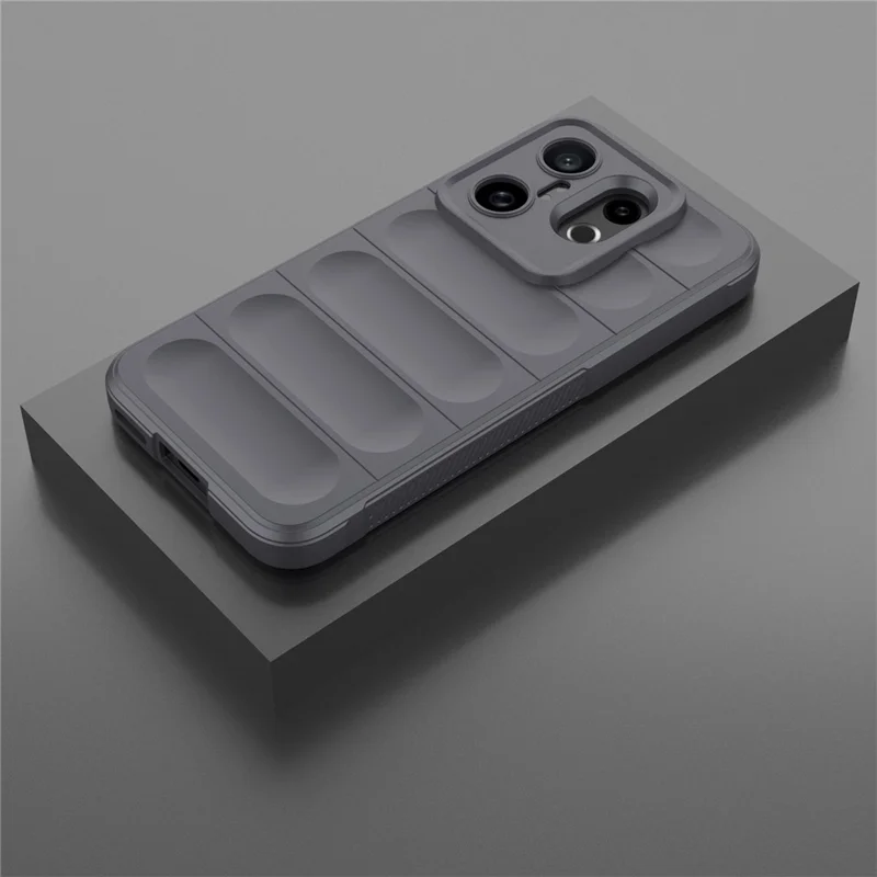 For vivo X200 FE 5G Case Anti-Drop Soft TPU Rugged Phone Back Cover - Dark Grey