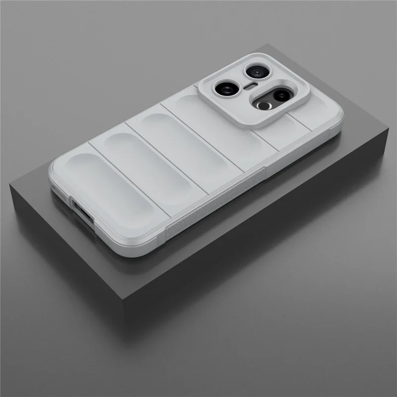 For vivo X200 FE 5G Case Anti-Drop Soft TPU Rugged Phone Back Cover - Light Grey