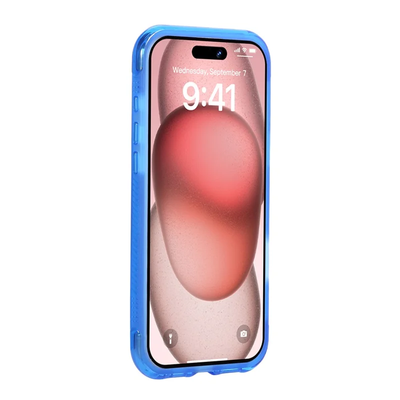 For iPhone 16 Pro Magnetic Case TPU + PC Crystal Clear Phone Cover - Dark Blue