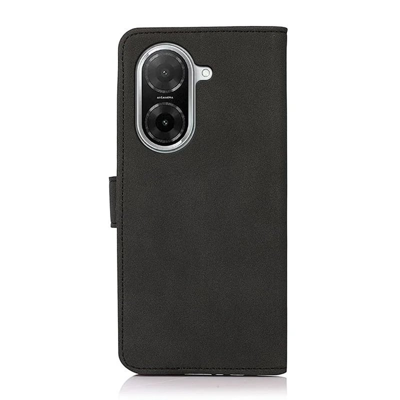 KHAZNEH Para Xiaomi Redmi A5 4G (171,7mm) / Poco C71 4G Capa de Couro Sintético com Carteira e Suporte para Celular - Preto