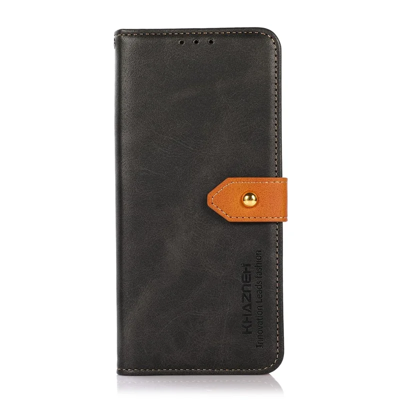 KHAZNEH Para Xiaomi Redmi 15C 4G (UE) (173 mm) Funda de Teléfono con Cartera y Soporte de Cuero Plegable - Negro