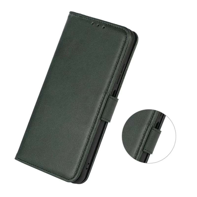 Pour Xiaomi Poco C71 4G / Redmi A5 4G (171,7*77,8*8,3 mm) Étui en Cuir de Vachette Texturé, Portefeuille avec Support de Téléphone - Vert