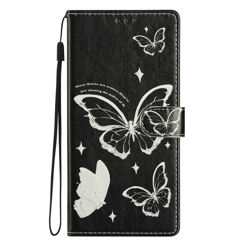 Funda tipo cartera con soporte y estampado de patrón para Xiaomi Redmi 15C 4G (171mm) con correa - Diente de León