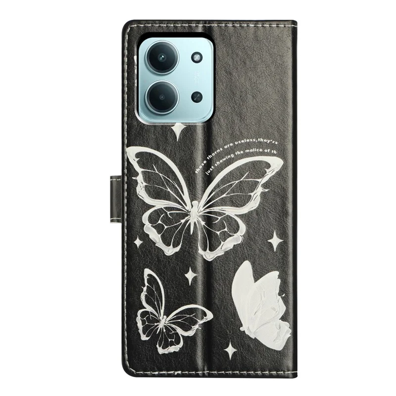 Funda tipo cartera con soporte y estampado de patrón para Xiaomi Redmi 15C 4G (171mm) con correa - Diente de León