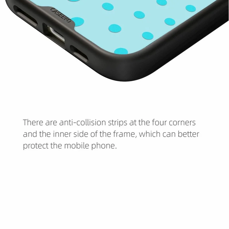 CASEEVO For iPhone 14 Pro Max Case Compatible with MagSafe TPU Acrylic Cover with Interchangeable Dots Backplate - White