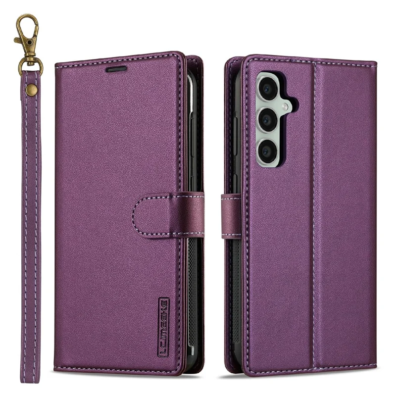 LC.IMEEKE L2 Serie für Samsung Galaxy A16 5G / 4G Hülle PU-Leder Brieftasche Abnehmbarer Magnetischer Handyhülle - Lila