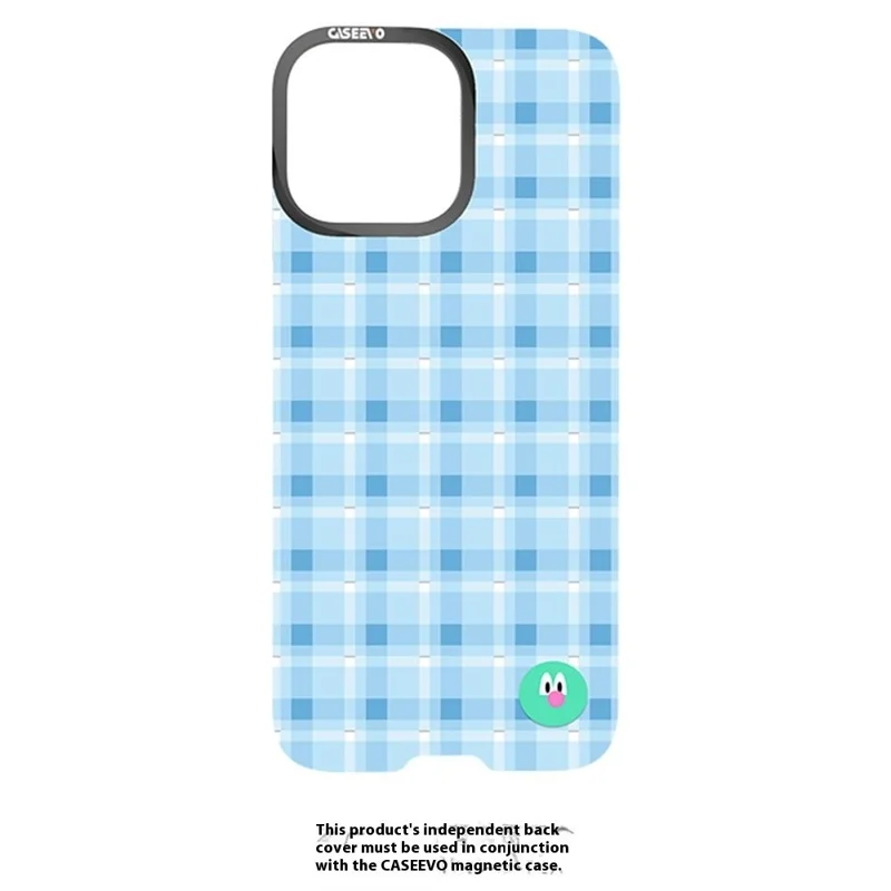 CASEEVO For iPhone 16 Pro Max Case Compatible with MagSafe TPU Acrylic Magnetic Phone Cover with Detachable Grid Backplate - Blue