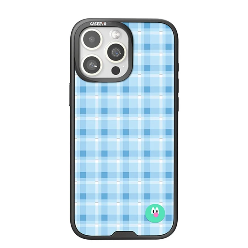 CASEEVO For iPhone 16 Pro Case Compatible with MagSafe TPU Acrylic Magnetic Phone Cover with Detachable Grid Backplate - Blue